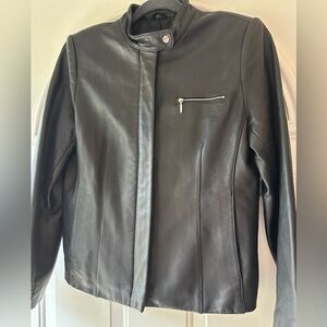 Leather Jacket, Ann Taylor Loft, Petite, Size 4